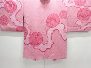 未使用品　きぬたや謹製　本総絞り　家紋模様絵羽織